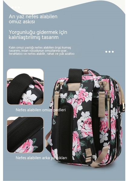 Anne Çanta Yatak Katlanır Anne Bebek Çanta Yatak Bebek Uyku Sırt Çantası Yatak Çok Fonksiyonlu Şarj Güneşlik Cibinlik Entegre Standı (Yurt Dışından) modelleri