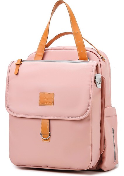 Anne Çantası Çok Fonksiyonlu Anne ve Bebek Çantası Moda Hafif Anne ve Bebek Süt Saklama Çantası 2023 Büyük Kapasiteli Sırt Çantası (Yurt Dışından)