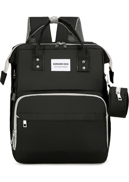 Mumya Çanta Yatak Çantası Çok Fonksiyonlu Taşınabilir Süt Saklama Yalıtım Çantası 2023 Yeni Sıcak Anne Seyahat Esastır (Yurt Dışından)