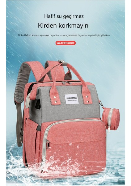 Mumya Çanta Yatak Çantası Çok Fonksiyonlu Taşınabilir Süt Saklama Yalıtım Çantası 2023 Yeni Sıcak Anne Seyahat Esastır (Yurt Dışından) fırsatları