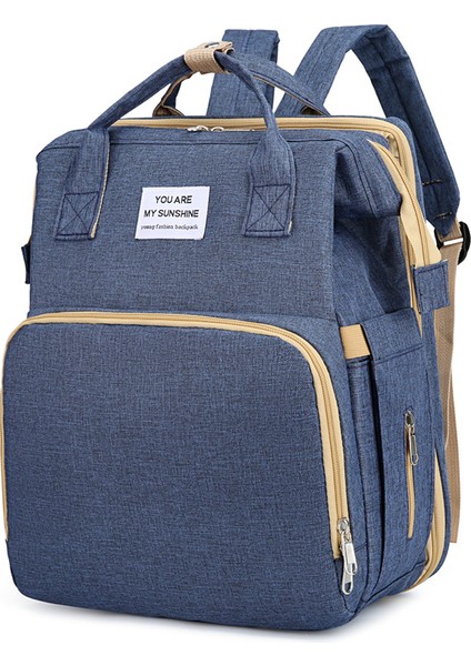 Çok Fonksiyonlu Katlanabilir Yatak Mumya Çanta Beşik Basitleştirilmiş Versiyonu Omuzlu Anne Bebek Çantası Yatak Bebek Çantası (Yurt Dışından)