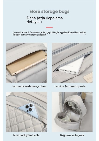 Kapitone Sökülebilir Bebek Bezi Pedleri Anne Torbası Biberon (Yurt Dışından) fırsatları