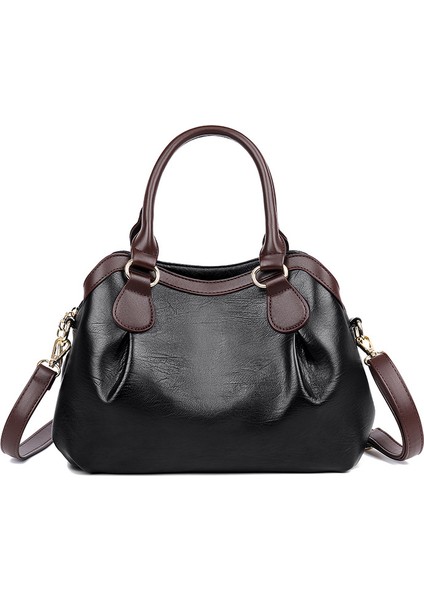 Çanta 2023 Yeni Kadın Çanta Avrupa ve Amerikan Retro Büyük Kapasiteli Crossbody Çanta Rahat Basit El Çantası (Yurt Dışından)