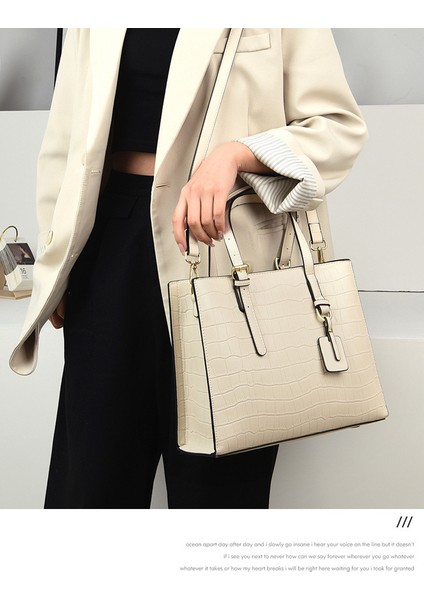 BAGS2023 Yeni El Çantası Çanta Avrupa ve Amerikan Moda Timsah Deseni Çanta (Yurt Dışından) modelleri