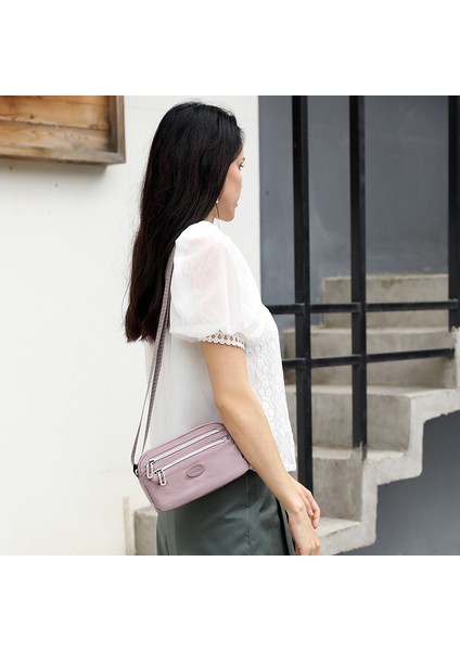 Yeni Bayan Omuz Çantası Avrupa ve Amerikan Moda Trend Crossbody Çanta Hafif Basit Cep Telefonu Çanta Dalları Sırt Çantası (Yurt Dışından) indirimleri