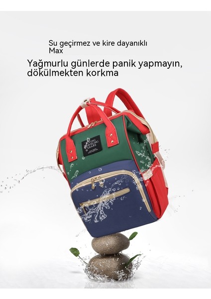 Mumya Çanta 2023 Yeni Moda Hafif Çok Fonksiyonlu Anne Bebek Çanta Büyük Kapasiteli Süt Saklı Seyahat Çantası Omuz Sırt Çantası (Yurt Dışından) fırsatları