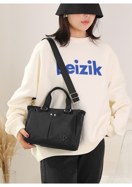 2023 Yeni Moda Trend Omuz Çantası Çok Katlı Büyük Kapasiteli Messenger Çantası Banliyö Anti-Sıçrayan Su Kore Sırt Çantası (Yurt Dışından) fırsatları