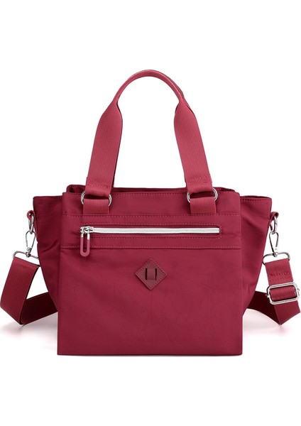 Kadınlar Için Yeni Moda, Çok Yönlü, Rahat Omuz Çantası, Büyük Kapasiteli, Çok Katmanlı, Basit Çapraz Askılı Çanta (Yurt Dışından)