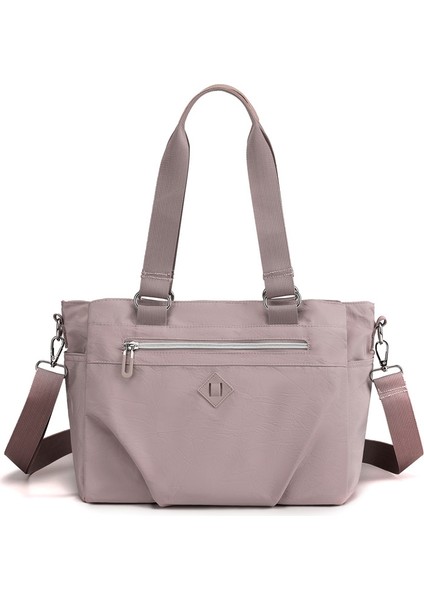 Kadın Çantası Yeni Moda Trendi Omuzdan Askili Çanta Büyük Kapasiteli Çok Katmanlı Taşınabilir Eğik Sırt Çantası Basit Seyahat Koltuk Altı Çantası (Yurt Dışından)