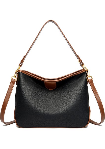 Çanta Büyük Kapasiteli Kadın Çantası 2023 Yeni Vintage Bayan Omuz Çantası Moda Banliyö Crossbody Çantası (Yurt Dışından)