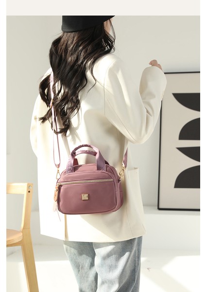 Yeni Bayan Moda Omuz Çantası Moda Basit Çok Katmanlı Messenger Çanta Anti-Sıçrama Naylon Çanta (Yurt Dışından) fiyatları