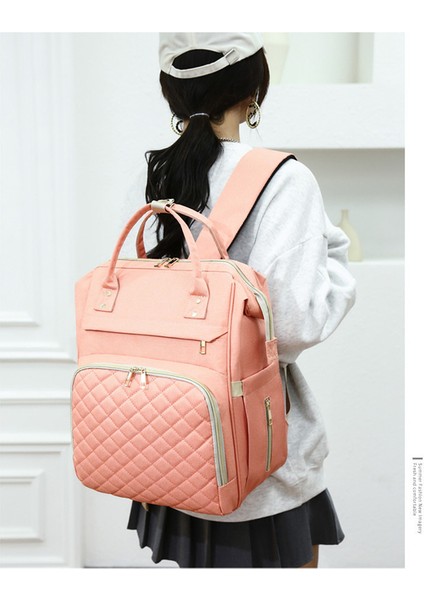 Mumya Çantası Taşınabilir Omuzlar Çok Fonksiyonlu Taşınabilir Süt Saklama Çantası 2023 Yeni Açık Moda Sırt Çantası (Yurt Dışından) modelleri