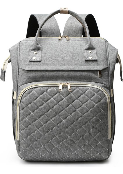 Mumya Çantası Taşınabilir Omuzlar Çok Fonksiyonlu Taşınabilir Süt Saklama Çantası 2023 Yeni Açık Moda Sırt Çantası (Yurt Dışından)