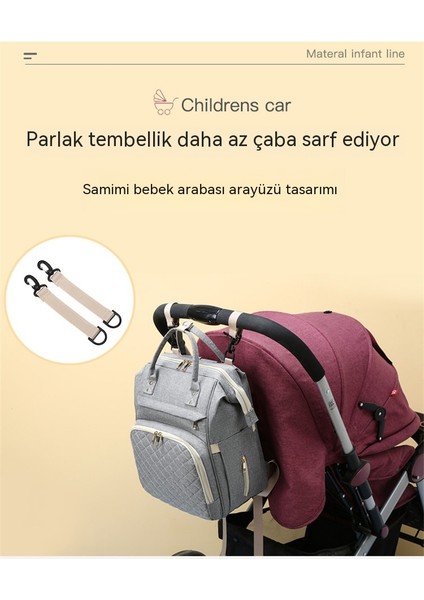 Mumya Çantası Taşınabilir Omuzlar Çok Fonksiyonlu Taşınabilir Süt Saklama Çantası 2023 Yeni Açık Moda Sırt Çantası (Yurt Dışından) fiyatları