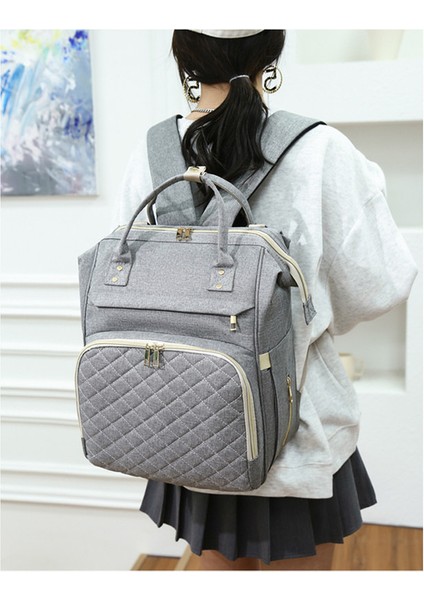 Mumya Çantası Taşınabilir Omuzlar Çok Fonksiyonlu Taşınabilir Süt Saklama Çantası 2023 Yeni Açık Moda Sırt Çantası (Yurt Dışından) indirimleri