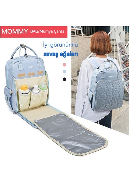 Büyük Kapasiteli Nakış Anne Bebek Çantası Çok Fonksiyonlu Ultra Hafif Su Geçirmez Taşınabilir Bebek Bezi Çantası Bebek Yalıtım Anne Çantası (Yurt Dışından) modelleri