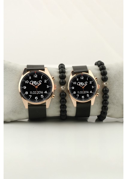 Sevgili Isimler Baş Harfler Kişiselleştirilebilir Kadın Kol Saati ve Erkek Kol Saati ve Bileklik