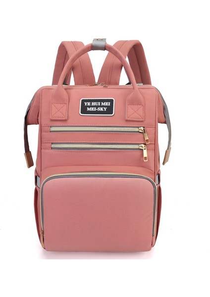 Anne Çantası Kadın Çok Fonksiyonlu Büyük Kapasiteli Sırt Çantası Hafif Anne Bebek Çantası (Yurt Dışından)