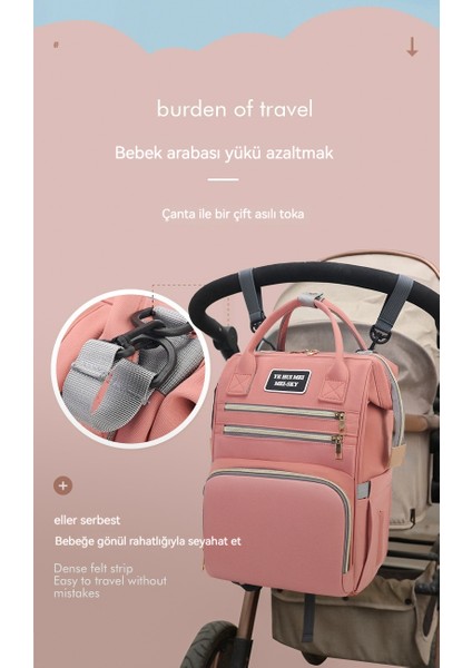 Anne Çantası Kadın Çok Fonksiyonlu Büyük Kapasiteli Sırt Çantası Hafif Anne Bebek Çantası (Yurt Dışından) fiyatları