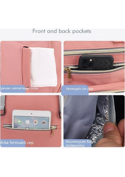 Anne Çantası Kadın Çok Fonksiyonlu Büyük Kapasiteli Sırt Çantası Hafif Anne Bebek Çantası (Yurt Dışından) indirimleri