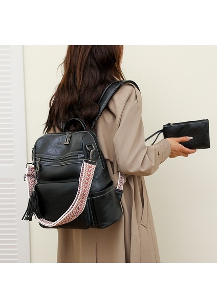 Sırt Çantası Hafif Kız Vintage Sırt Çantası Büyük Kapasiteli Bayan Sırt Çantası Backpack Tek Çanta (Yurt Dışından) fiyatları