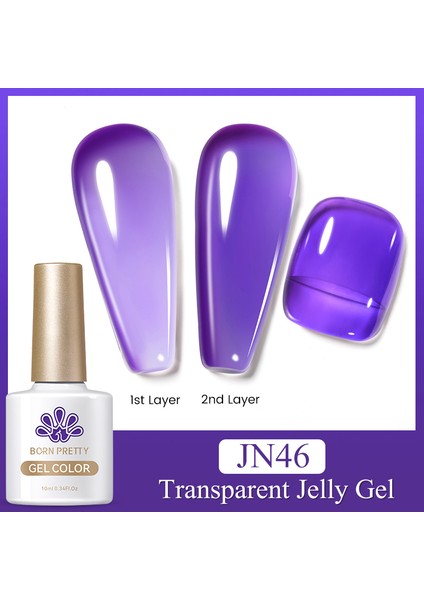 Born Pretty Pro Jelly Nude Gel 10 ml Yarı Saydam Kalıcı Oje