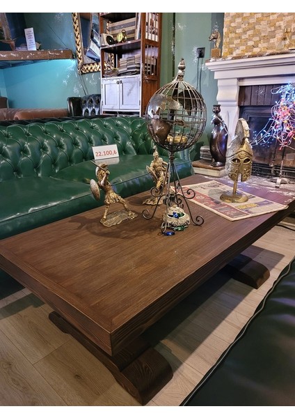 Victorian Doğal Kayın Ağacı Sehpa Ceviz Cila fiyatları