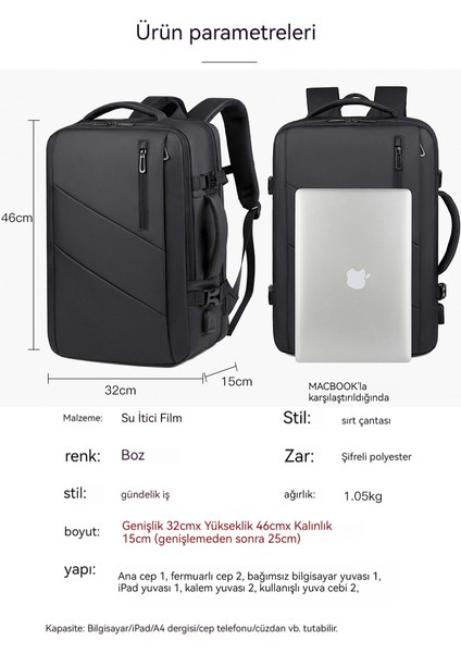 Üst Düzey, Büyük Kapasiteli Seyahat Sırt Çantası (Yurt Dışından) indirimleri