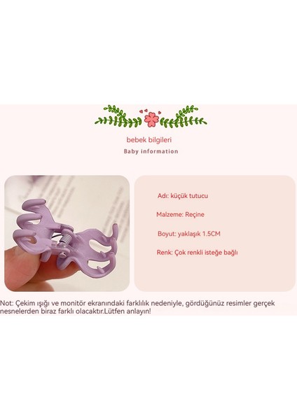 Küçük Tutma Klipsi, Yüksek At Kuyruğu, Sabit Artifakt Patlamaları, Yan Köpekbalığı Saç Tokası (Yurt Dışından) modelleri