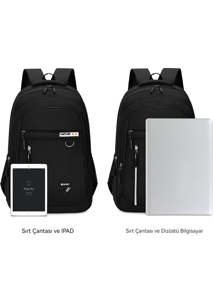 Büyük Kapasiteli Iş Bilgisayarı Sırt Çantası Açık Hava Eğlence Seyahat Okul Çantası (Yurt Dışından) modelleri