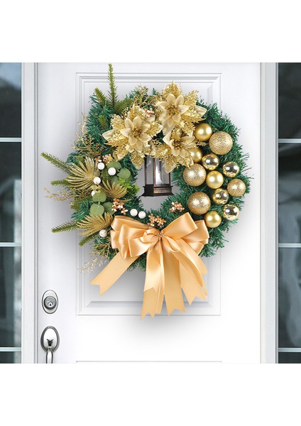Altın Noel Topları Çam Iğne Çelenk Noel Süsleme (Yurt Dışından)