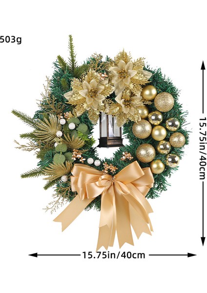 Altın Noel Topları Çam Iğne Çelenk Noel Süsleme (Yurt Dışından)