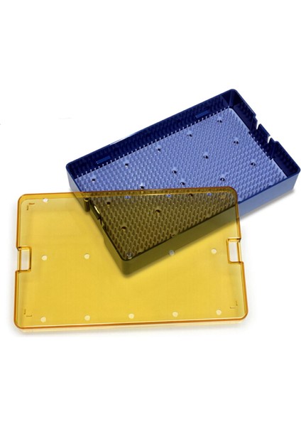 Sterilizasyon Konteyneri 24X15 cm Mikrovasküler Plastik Cerrahi Dezenfeksiyon Alet Mikrocerrahi Alüminyum Konteyner