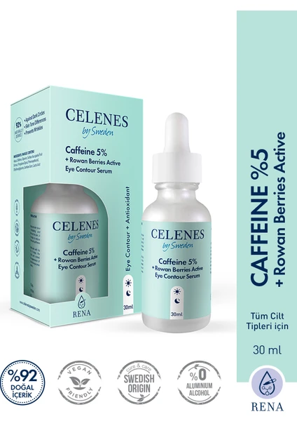 Celenes Caffeine 5% + Rowan Berries Active Eye Contour Göz Serumu