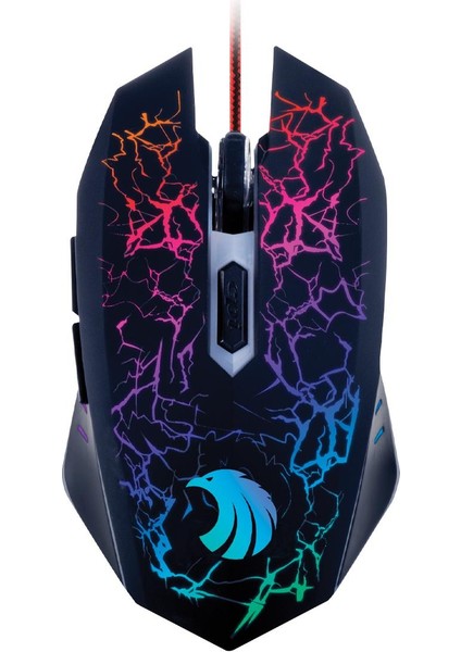 PGM25 Kablolu Gaming Mouse & Mouse Pad Kırmızı