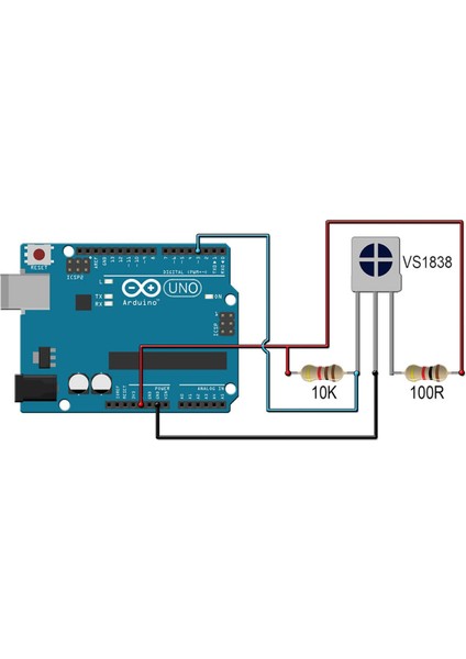 VS1838B 38KHZ Ir Alıcı Sensör Evrensel Kızıl Ötesi Kumanda Tv