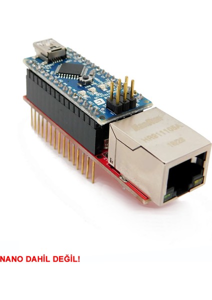 Arduino Nano 3.0 ENC28J60 Ethernet Shield Board Microchip LAN SPI IOT İnternet Haberleşme