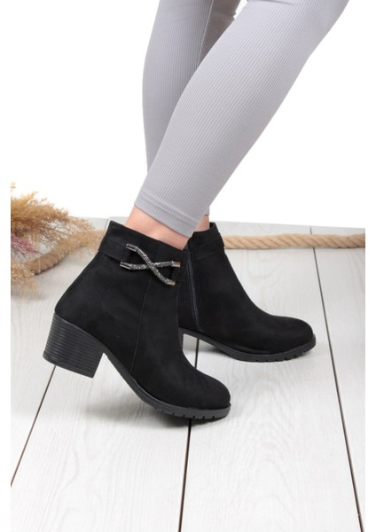 Siyah Taş Kadın Dekolte Bot fiyatları