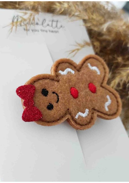 Gingerbread Kurabiye Adam Keçe Bebek ve Çocuk Tokası