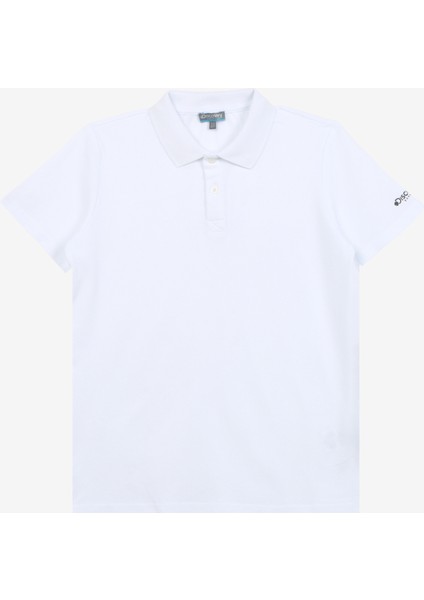Beyaz Çocuk Polo T-Shirt D3WU-TST6