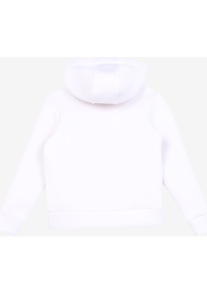 Beyaz Kız Çocuk Kapüşonlu Sweatmont D3WG-SWT8