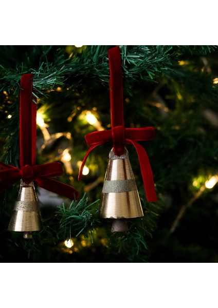 Yılbaşı Ağacı Süsü Kurdeleli Büyük Çan fiyatları