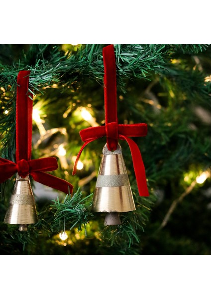 Yılbaşı Ağacı Süsü Kurdeleli Büyük Çan modelleri