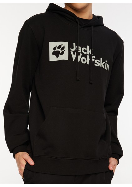 Jack Wolfskin Arthur Hoody Siyah Erkek Kapüşonlu Sweatshirt 1000001TR