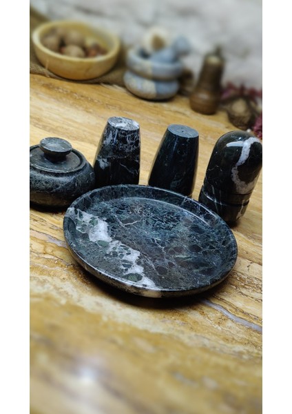 Mermer Tuzluk Biberlik Baharatlık Seti Doğaltaş modelleri