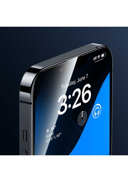 iPhone 14 Pro Uyumlu Oleofobik Hardness Warrior Anti-Dust Tempered Cam Ekran Koruyucu 2 Adet fırsatları