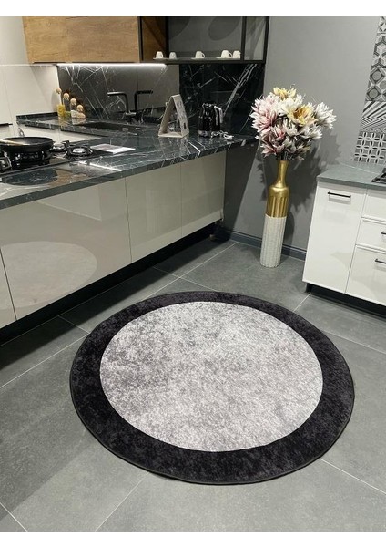 Geometrik Çizgili Lateks Deri Taban Saçaksız Mutfak Halısı modelleri