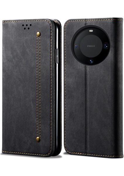 Huawei Mate 60 Pro Için Denim Dokulu Kılıf (Yurt Dışından)