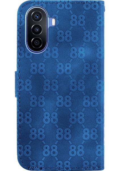 Huawei Nova Y70 Plus Için Kabartmalı Deri Kılıf (Yurt Dışından)