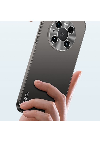 Huawei Mate 40 Pro+ Için Mikro Buzlu Metal Boya Telefon Kılıfı (Yurt Dışından) indirimleri